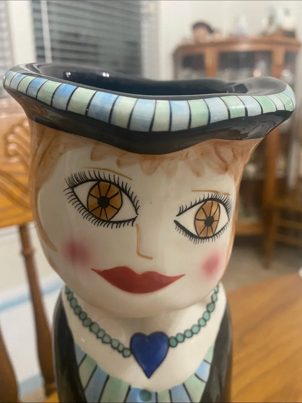 Vintage Susan Paley Hand-Painted “Millie” Vase